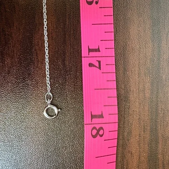 Snowflake Pendant 18" Necklace Simulated Blue & White Topaz 925 Sterling Silver - Picture 6 of 9